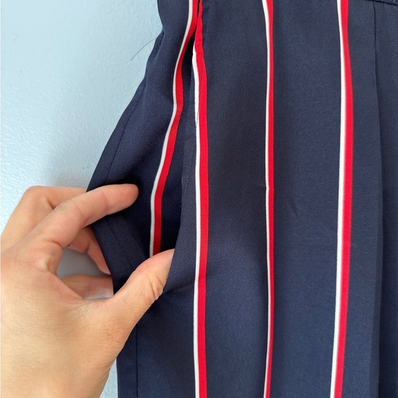 Lauren Ralph Lauren Navy/red Striped Straight Pants - Picture 6 of 7